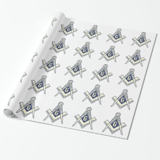 Weißes FreimaurerPackpapier Geschenkpapier