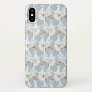 Weißes Gans-Muster Case-Mate iPhone Hülle