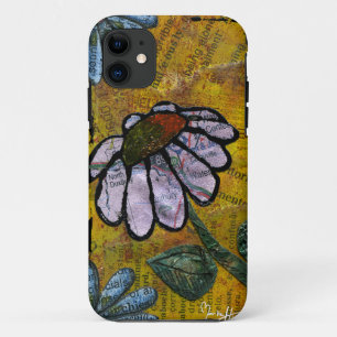 Weißes Gänseblümchen auf gelbem Hintergrund - Case-Mate iPhone Hülle