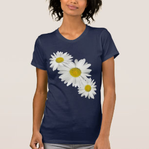 Weißes Gänseblümchen-frisches Shirt