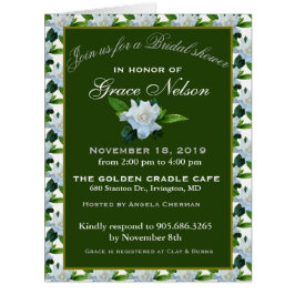 Weißes Gardenia Grünes Foliage Brautparty