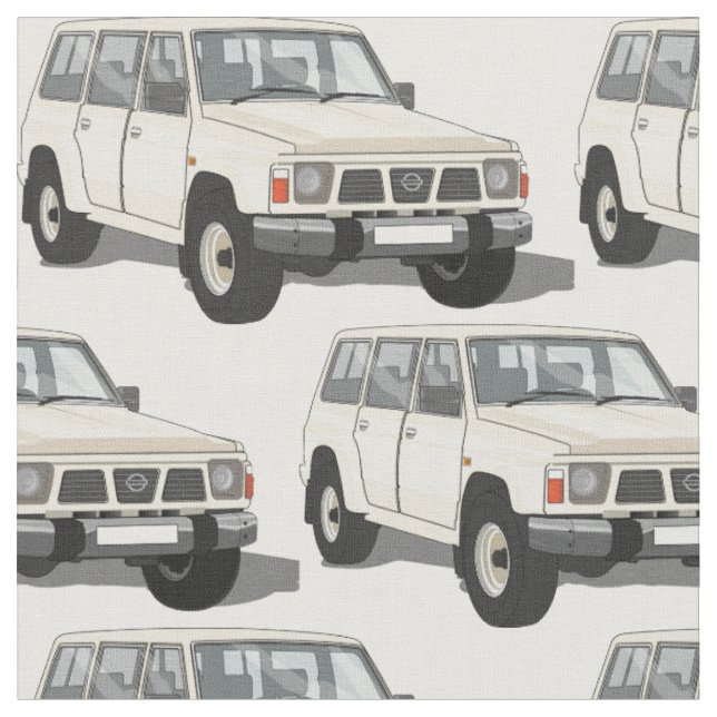 Weißes Gewebe des LKW-4X4 Stoff (Nahaufnahme)