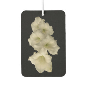 Weißes Gladiola Blumen-Luft-Erfrischungsmittel Autolufterfrischer