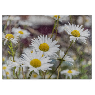 Weißes Glas Schneidebrett
