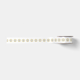 Weißes Gold für Geschäftsleute Elegantes Logo hier Satinband
