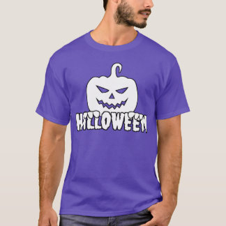 Weißes Halloween-Retro T-Shirt