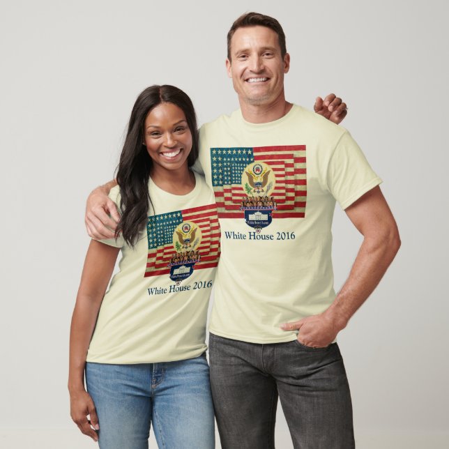 Weißes Haus 2016 Grosses Siegel und Flaggen-Shirt T-Shirt (Unisex)