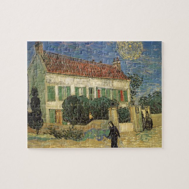 Weißes Haus am Abend von Vincent van Gogh (Horizontal)