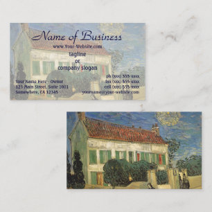 Weißes Haus bei Nacht von Vincent van Gogh Visitenkarte