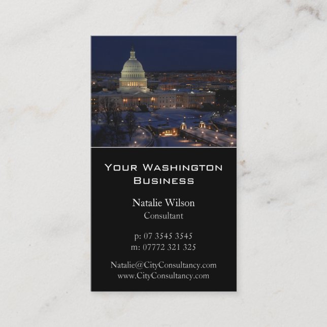Weißes Haus, Washington Foto - Visitenkarte (Vorderseite)