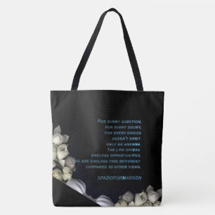 "Weißes Herz schwarz vom Mond" & Zweifel Tasche