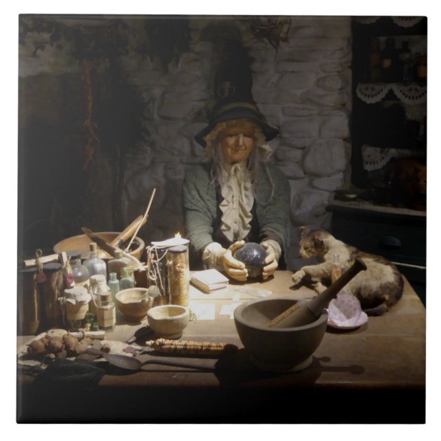 Weißes Hexenmuseum, Hexenkunst & MAGICK Fliese (Vorderseite)