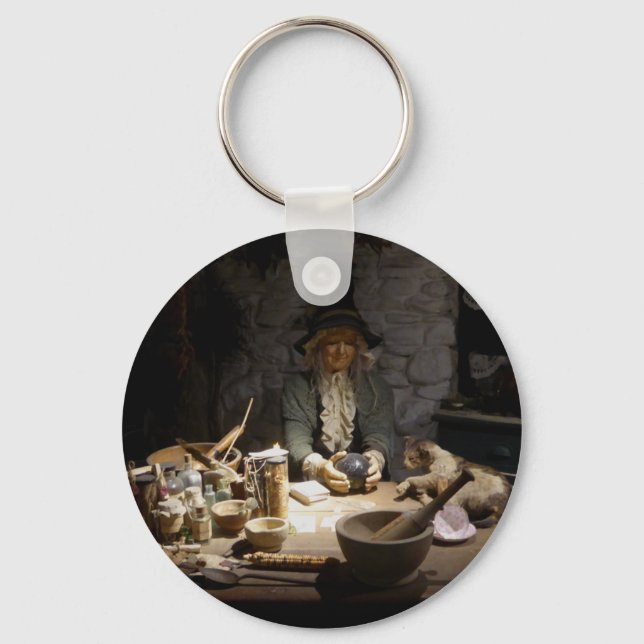 Weißes Hexenmuseum, Hexenkunst & MAGICK Schlüsselanhänger (Vorderseite)