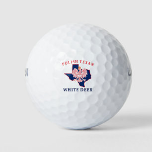 Weißes Hirsch Polnisch Texan Golfball