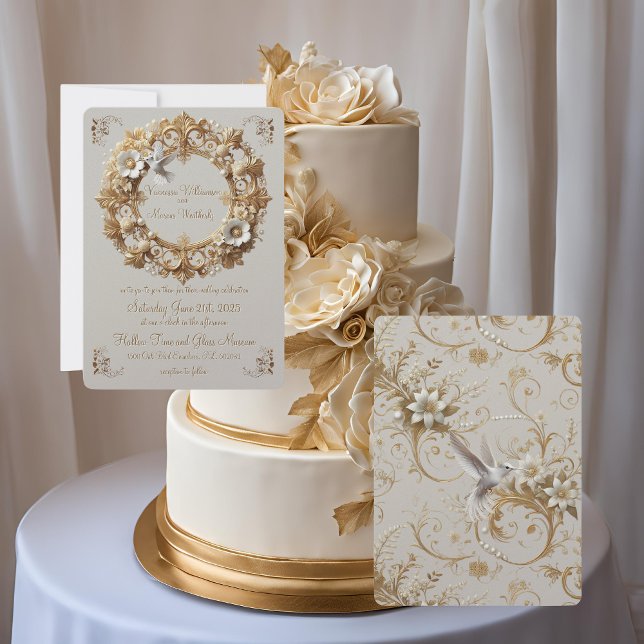 Weißes Hummingvogel Einladung (Von Creator hochgeladen)