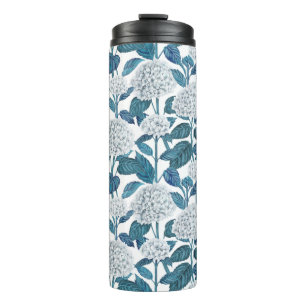 Weißes Hydrangea Thermosbecher
