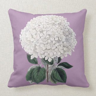 Weißes Hydrangeakissen Kissen