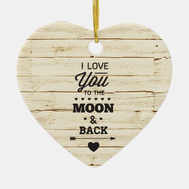 Weißes Imitat hölzern Keramikornament (Vorne)