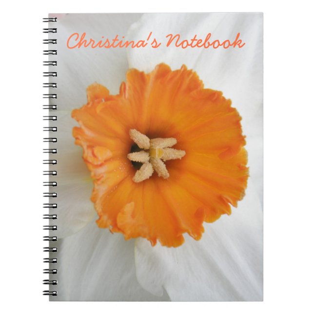 Weißes, individualisierbares Notebook Notizblock (Vorderseite)