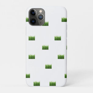 Weißes iPhone-Gehäuse mit grünem Grass-Patch - Nat Case-Mate iPhone Hülle