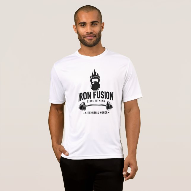 Weißes Iron T-Shirt (Vorne ganz)