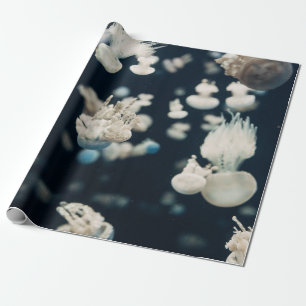 WEISSES JELLYFISH UNTERWASSER-FOTO GESCHENKPAPIER