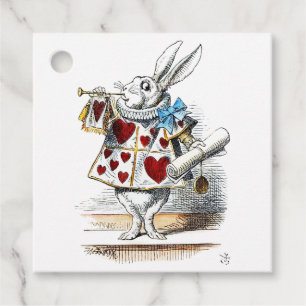 Weißes Kaninchen Alice im Wunderland Herzdame Geschenkanhänger