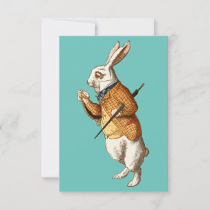 Weißes Kaninchen (Alice im Wunderland) Karte