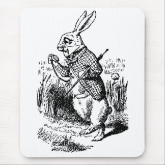 Weißes Kaninchen - Alice im Wunderland Mousepad