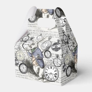 Weißes Kaninchen Alice im Wunderland Uhren Kunst Geschenkschachtel
