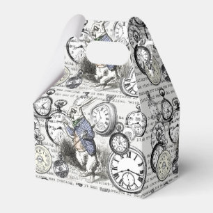 Weißes Kaninchen Alice im Wunderland Uhren Kunst Geschenkschachtel
