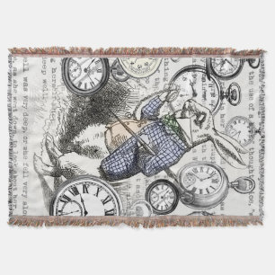 Weißes Kaninchen Alice Wunderland Uhren Kunst Decke