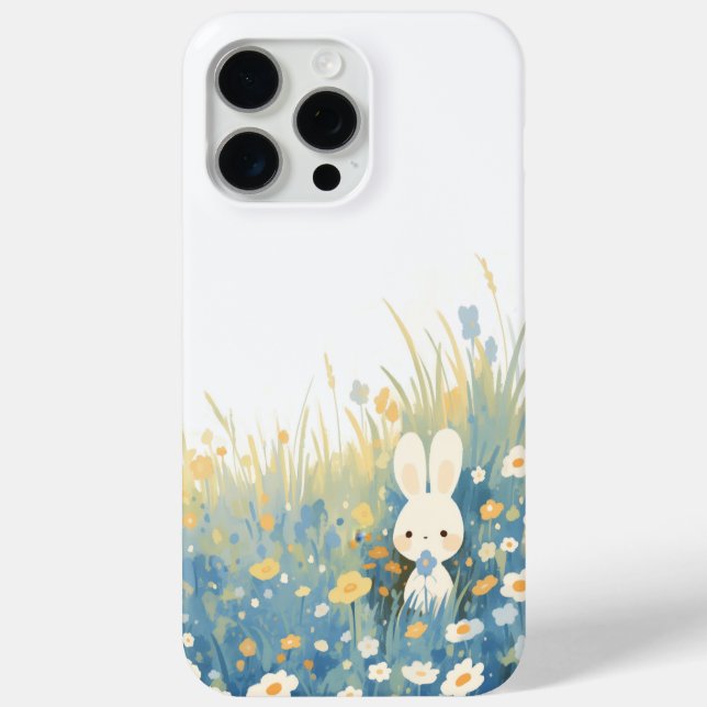 Weißes Kaninchen auf der Wiese Case-Mate iPhone Hülle (Rückseite)