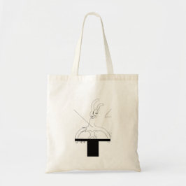 Weißes Kaninchen aus einer Top Hat Tasche Einkaufs