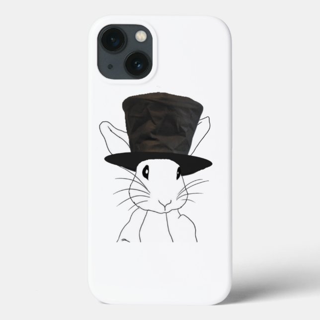 Weißes Kaninchen Case-Mate iPhone Hülle (Rückseite)