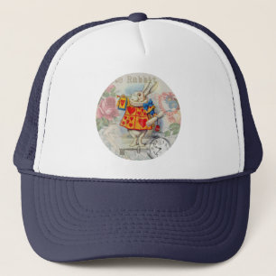 Weißes Kaninchen Herz Alice Classic Truckerkappe