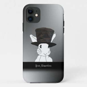 Weißes Kaninchen in Zylinder iPhone 5 Fall title_seo2