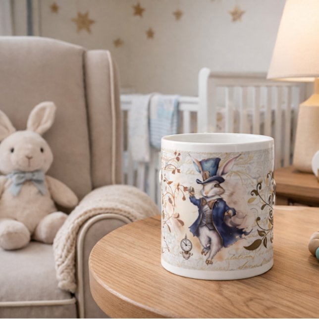 Weißes Kaninchen Jumbo-Tasse (Von Creator hochgeladen)