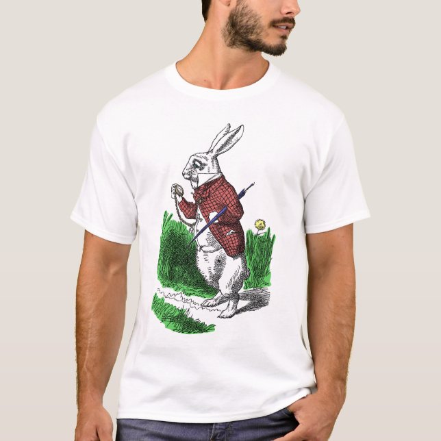 Weißes Kaninchen-Shirt T-Shirt (Vorderseite)