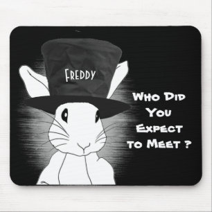 Weißes Kaninchen, von dem Sie erwarten würden, das Mousepad