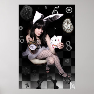 Weißes Kaninchen von LGG 20 Zoll x 30 Zoll, POSTER