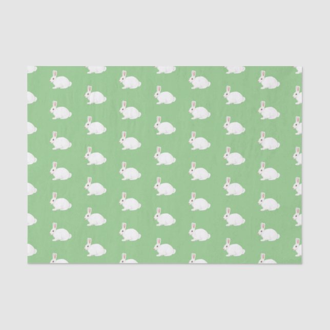 Weißes Kaninchenpapier Seidenpapier (Vorderseite)