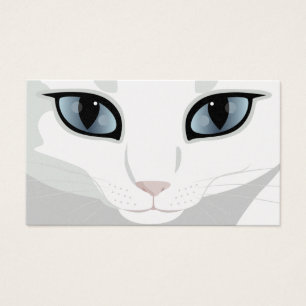 Weißes Katzen-Gesicht mit Augen-Farbe Ihrer Wahl