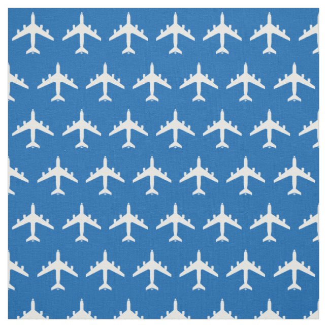 Weißes KC-135 Tankflugzeug auf blauem Stoff (Muster)