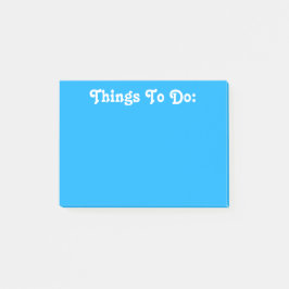 Weißes kundenspezifisches helles Blau des Text-| Post-it Klebezettel