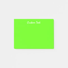 Weißes kundenspezifisches vibrierendes Grün des Post-it Klebezettel