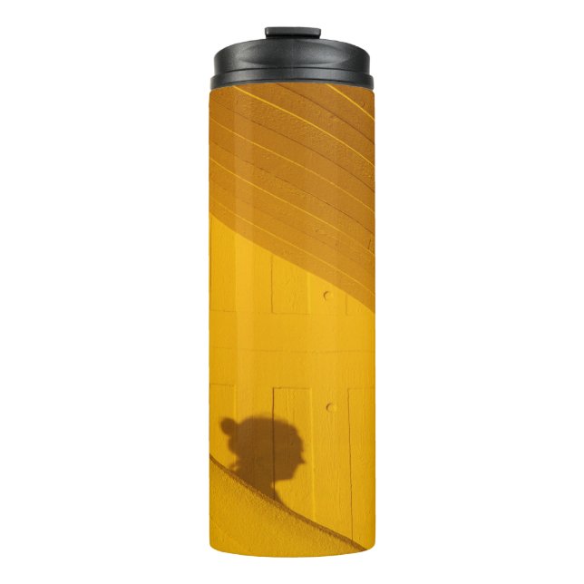 Weißes Kunststoffblech Thermosbecher (Vorderseite)