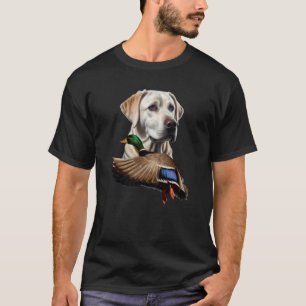 Weißes Labrador-Shirt für Männer, Shirt für Flying