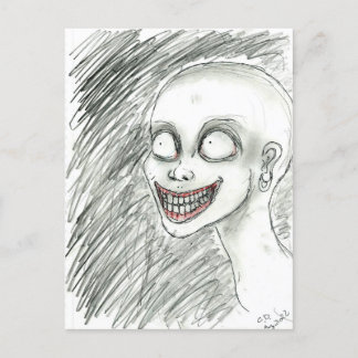 Weißes Lächeln Postkarte