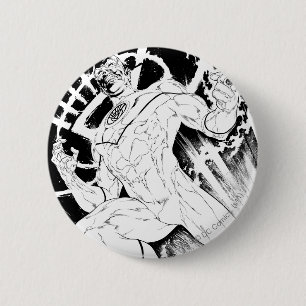 Weißes Laternen-Korps Button